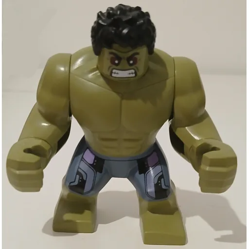 Hulk (Big Fig) (Olive Green, Black Hair, Removable Head, Sand Blue Pants, Red Eyes)