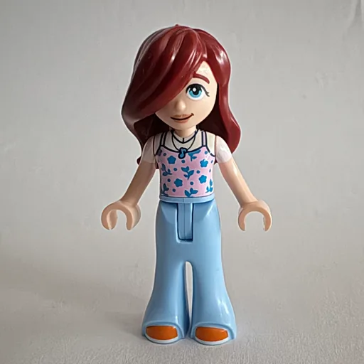 Paisley (Lavender Top, Bright Light Blue Pants)