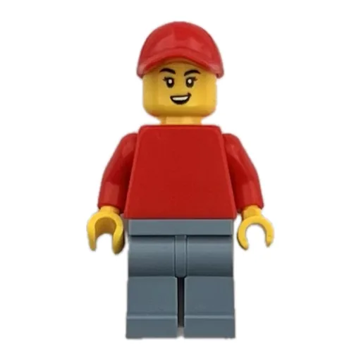 Red Torso (Sand Blue Legs, Red Cap)