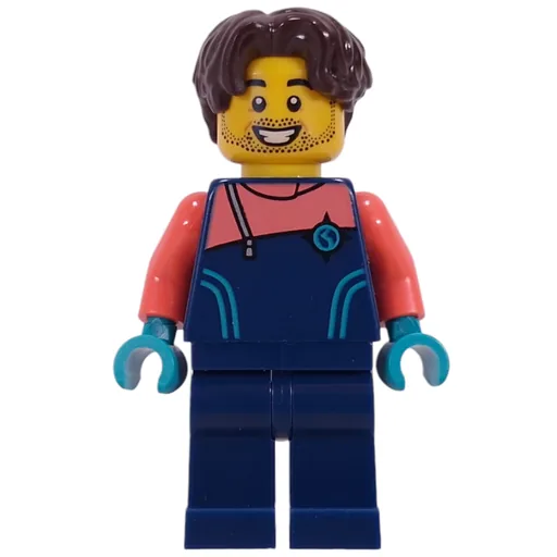 Arctic Explorer (Dark Blue Wetsuit, Dark Brown Hair)