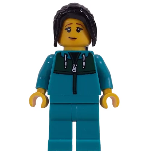 Astronaut (Dark Turquoise Jumpsuit, Black Hair)