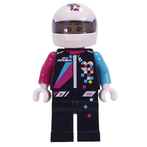 F1 ACADEMY Driver (Black Suit, White Helmet)