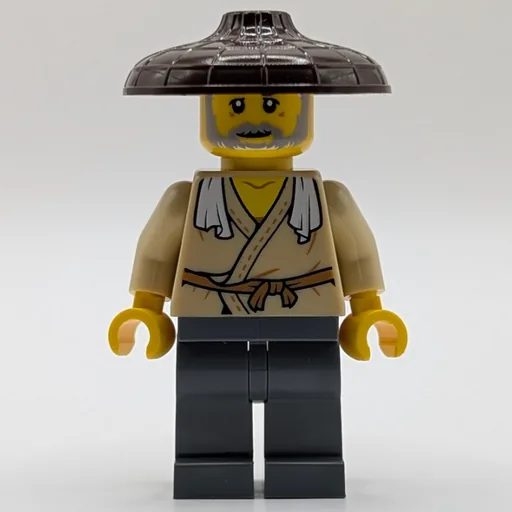 Tan Robes (Dark Bluish Grey Legs, Dark Brown Hat)