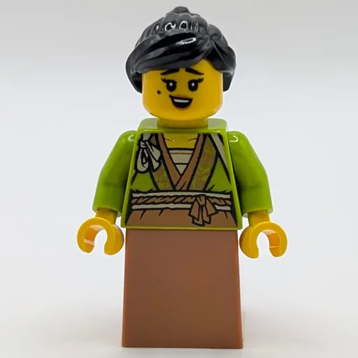 Lime Robes (Medium Nougat Dress, Black Hair)