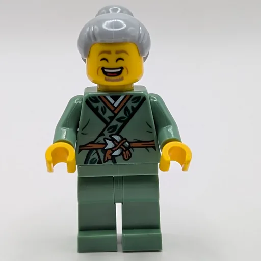 Sand Green Robes (Light Bluish Grey Hair)