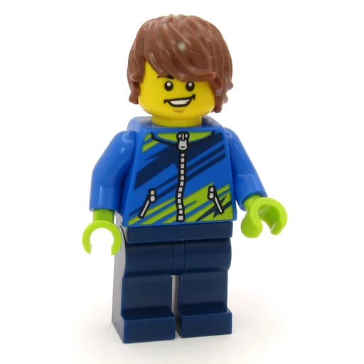 Mountain Biker (Blue Jacket, Dark Blue Legs)
