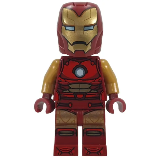 Iron Man (Pearl Gold Arms, Round Arc Reactor, Helmet and Visor)