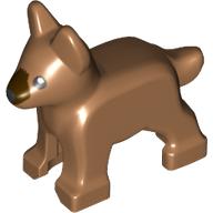 Animal, Dog, Small (Puppy), Alsatian / German Shepherd (Police Dog) with Black Eyes and Dark Brown Muzzle Print (02889pr0001)