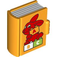 Duplo Book, Red Rabbit, Duplo Bricks with '1, 2, 3' print (100954pr0038)