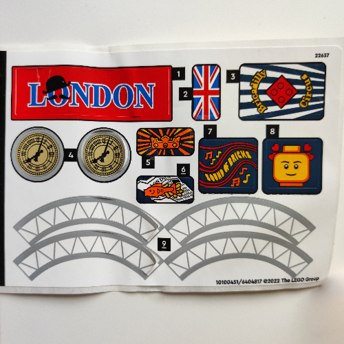 Sticker Sheet for Set 40569-1 (10100451)