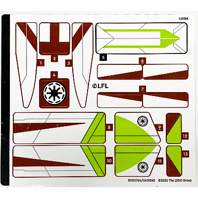 Sticker Sheet for Set 75333-1 (10100764)