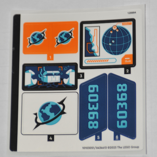 Sticker Sheet for Set 60368-1 (10103051)