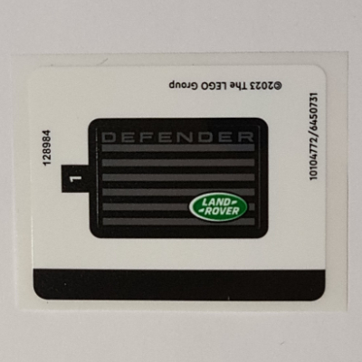 Sticker Sheet for Set 40650-1 (10104772)