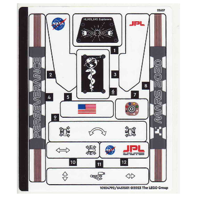 Sticker Sheet 1 for Set 42158-1 (10104792)