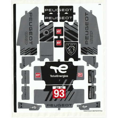 Sticker Sheet 1 for Set 42156-1 (10105229)