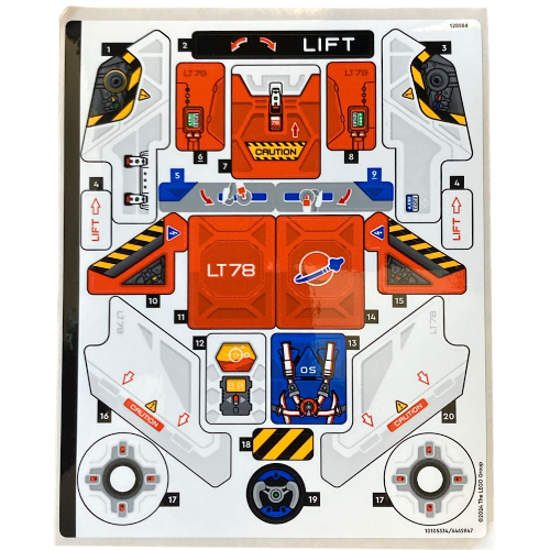 Sticker Sheet for Set 42178-1 (10105334)