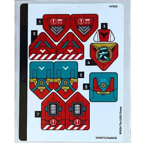 Sticker Sheet for Set 80051-1 (10105711)