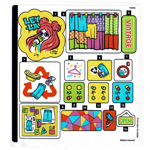Sticker Sheet for Set 42614-1 (10106051)
