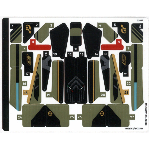 Sticker Sheet for Set 76923-1 (10106783)
