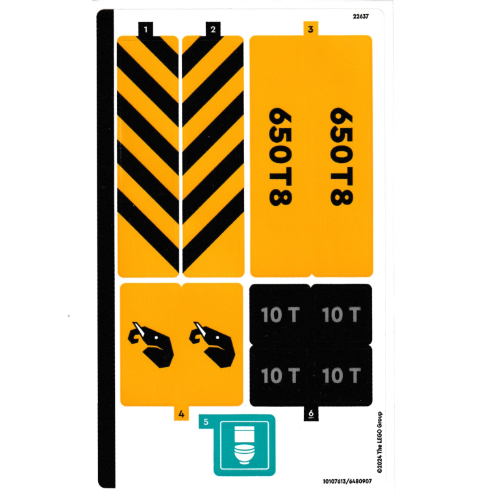 Sticker Sheet for Set 60409-1 (10107613)