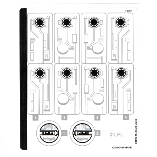 Sticker Sheet for Set 75376-1 (10108434)