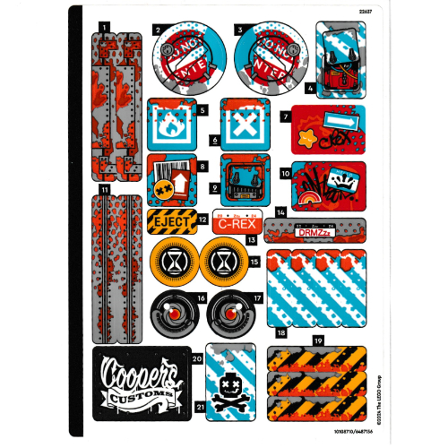 Sticker Sheet for Set 71484-1 (10108710)