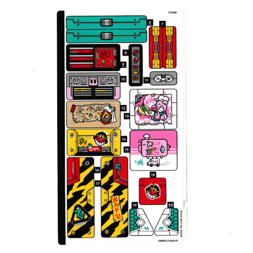 Sticker Sheet 2 for Set 80055-1 (10108719)