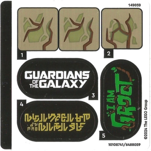 Sticker Sheet for Set 76297-1 (10108741)