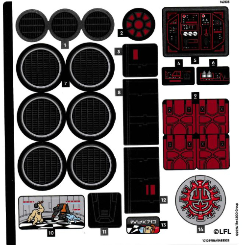 Sticker Sheet for Set 75389-1 (10108906)