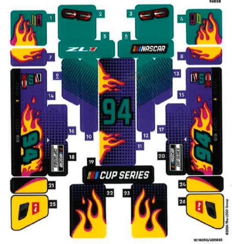 Sticker Sheet 1 for Set 76395-1 (10110090)