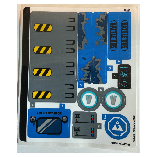 Sticker Sheet for Set 77073-1 (10110125)