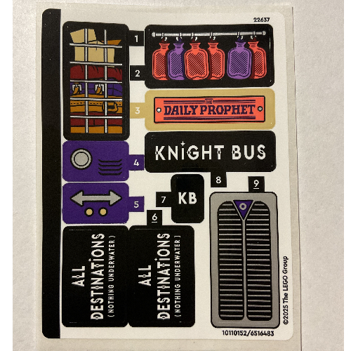 Sticker Sheet for Set 76446-1 (10110152)