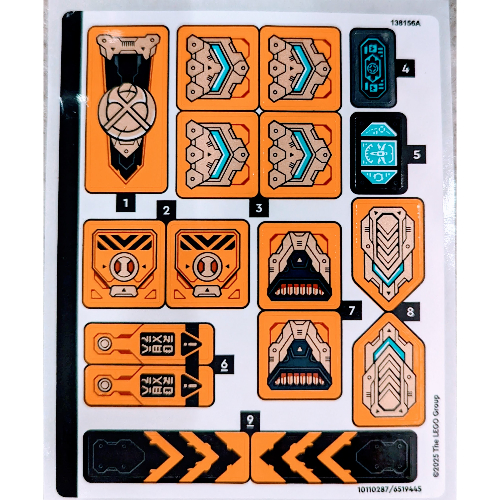 Sticker Sheet for Set 71833-1 (10110287)