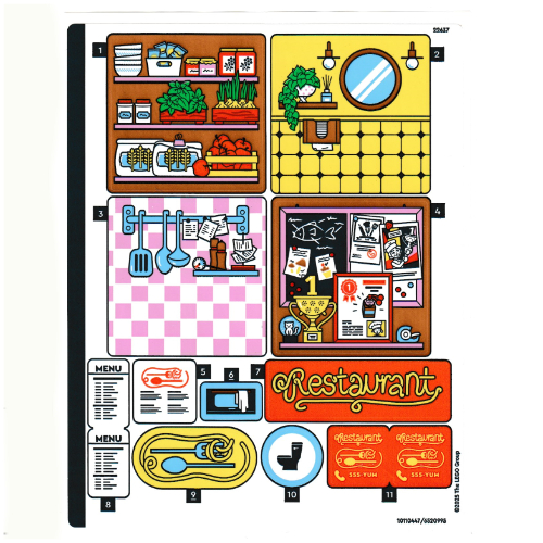 Sticker Sheet for Set 42655-1 (10110447)