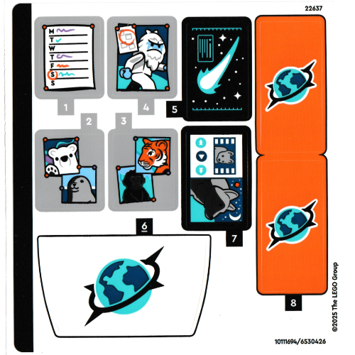 Sticker Sheet for Set 60471-1 (10111694)