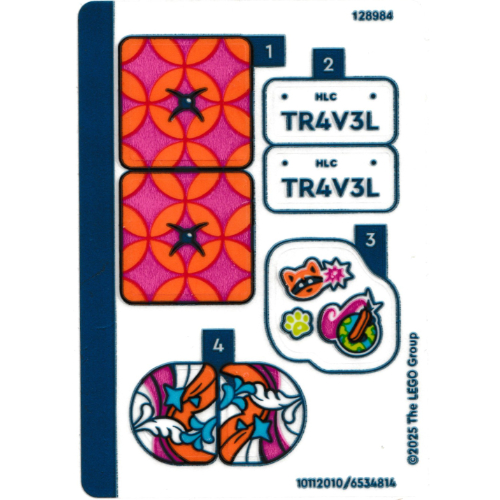 Sticker Sheet for Set 42659-1 (10112010)