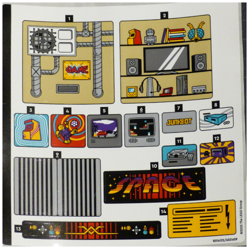 Sticker Sheet for Set 40805-1 (10114132)