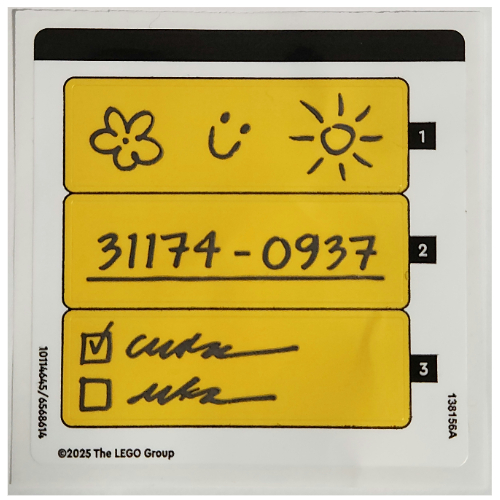 Sticker Sheet for Set 31174-1 (10114645)