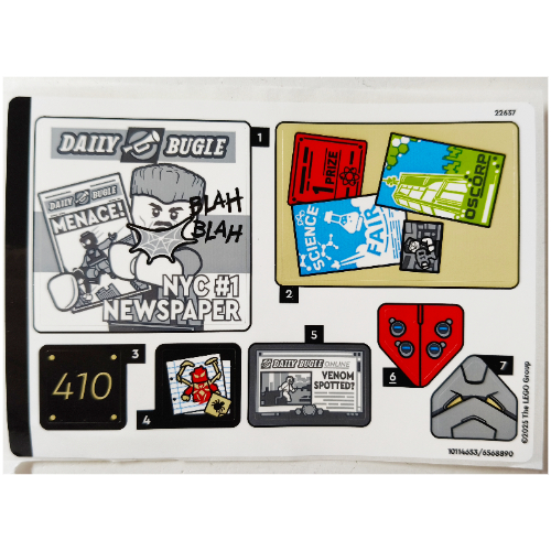 Sticker Sheet for Set 76317-1 (10114653)