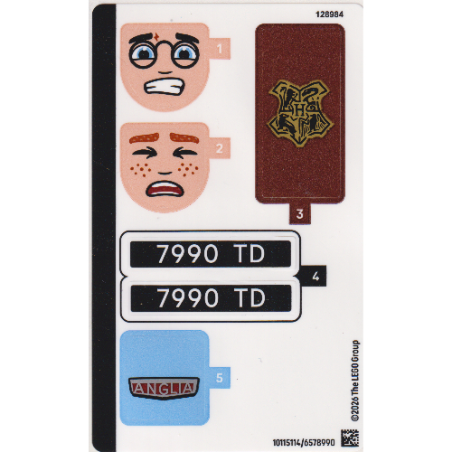 Sticker Sheet for Set 76470-1 (10115114)