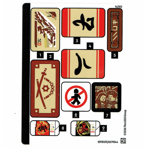 Sticker Sheet for Set 71858-1 (10115129)