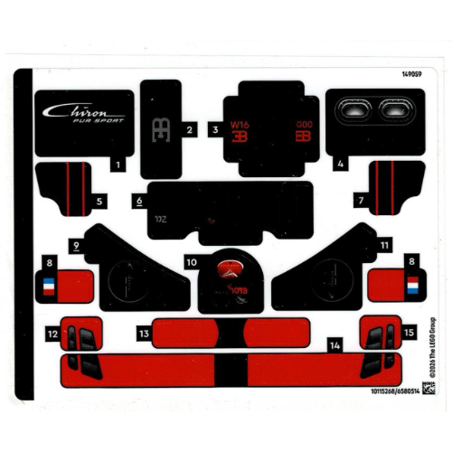 Sticker Sheet for Set 42222-1 (10115268)