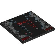 Tile 6 x 6 with Retro Arcade Game print (10202pr0022)