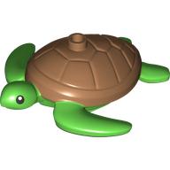 Animal, Turtle with Stud, Medium Brown Shell print (102285pr0001)
