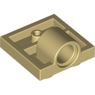 Plate Special 2 x 2 with 1 Pin Hole [Complete Underside Rib] (10247)