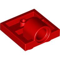 Plate Special 2 x 2 with 1 Pin Hole [Complete Underside Rib] (10247)