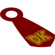 Neckwear Tie with Yellow 'DK' print (104352pr0001)
