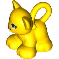 Duplo Animal Cat / Kitten Looping Tail, Eyes and Mouth Print (104931pr0002)