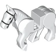 Animal, Horse, Moveable Legs with Black Bridle Print (10509pr0010)