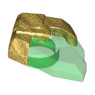 Rock, Jewel in Pearl Gold Holder pattern (105311pat0001)